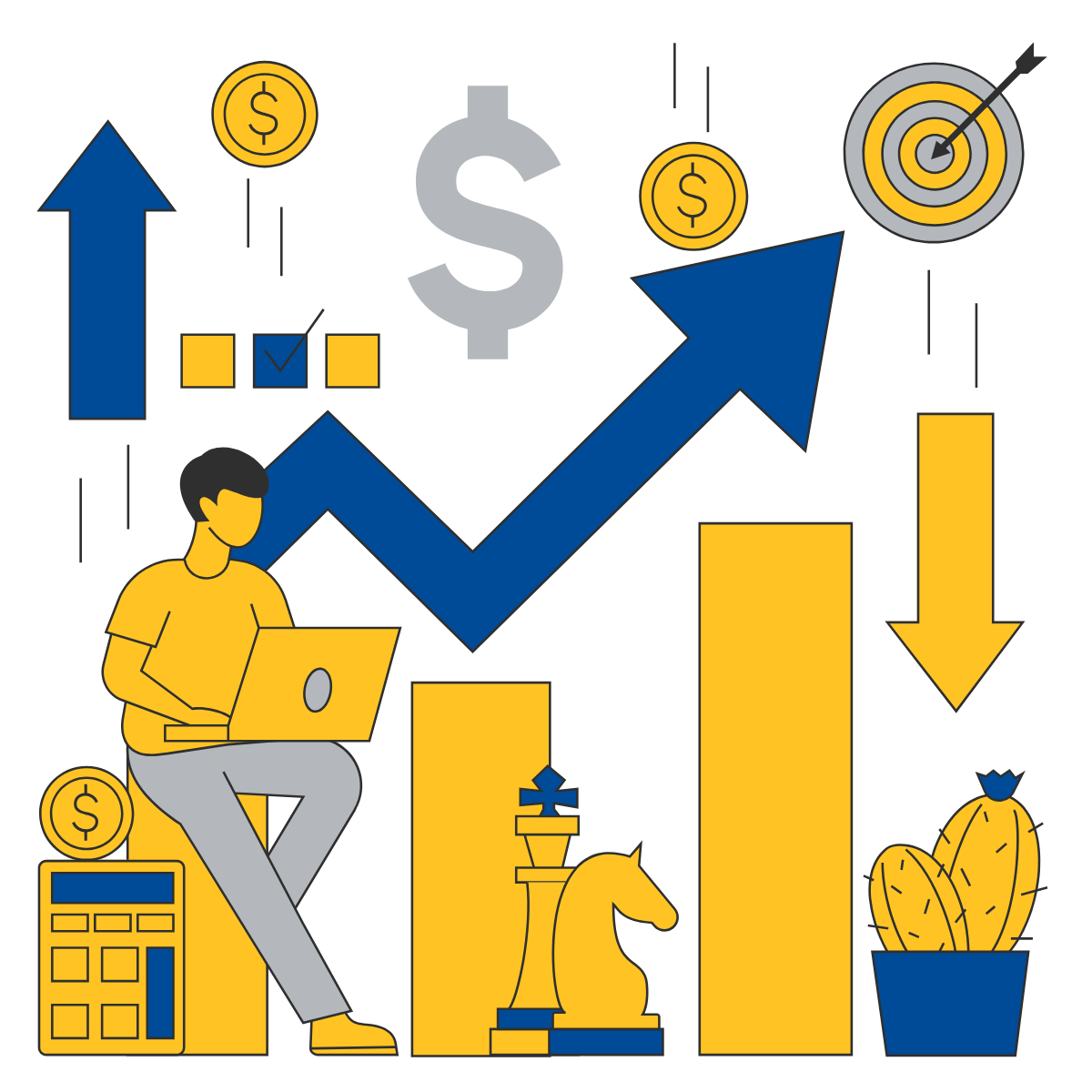 Graphic indicating the idea of risk being studied as it increases.
